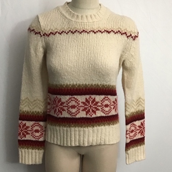 Nwt J. Crew Wool Blend Sweater Medium Ivory